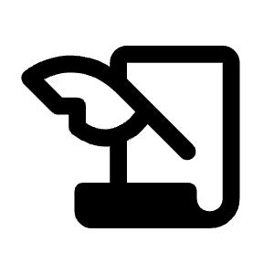 History Edu Fill Icon from Rounded Fill - Material Symbols Set