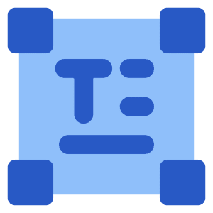Horizontal Text Box Icon from Core Flat Set