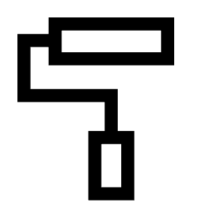 Imagesearch Roller Icon from Sharp Line - Material Symbols Set