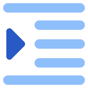 Increase Indent Icon from Core Flat Set