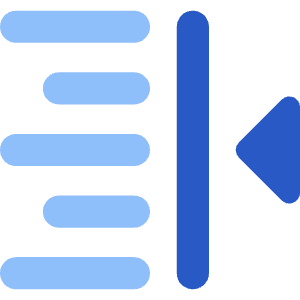 Indent Right Icon from Core Flat Set