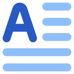 Initial Letter Icon from Core Flat Set