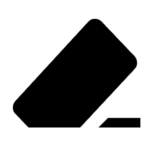 Ink Eraser Fill Icon from Outlined Fill - Material Symbols Set