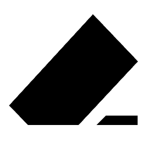 Ink Eraser Fill Icon from Sharp Fill - Material Symbols Set