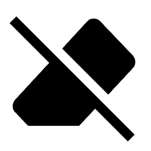 Ink Eraser Off Fill Icon from Outlined Fill - Material Symbols Set