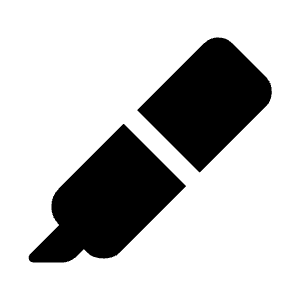 Ink Highlighter Fill Icon from Rounded Fill - Material Symbols Set