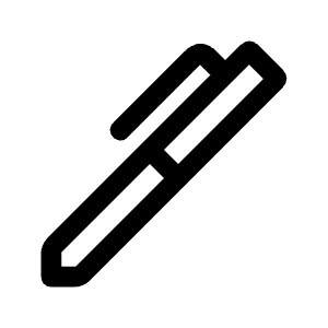 Ink Pen Icon from Rounded Line - Material Symbols Set