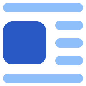 Insert Center Left 1 Icon from Core Flat Set