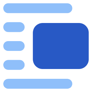 Insert Center Right 2 Icon from Core Flat Set