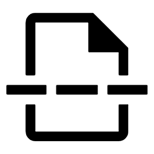 Insert Page Break Icon from Outlined Line - Material Symbols Set