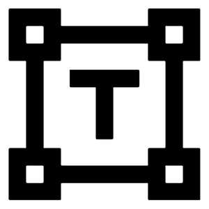 Insert Text Icon from Sharp Line - Streamline Material Free Set