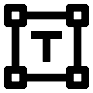 Insert Text Icon from Outlined Line - Streamline Material Free Set