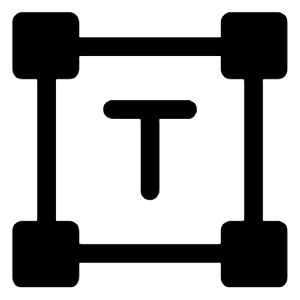 Insert Text Fill Icon from Rounded Fill - Material Symbols Set