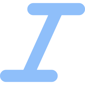 Italic Text Icon from Core Flat Set