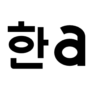 Language Korean Latin Fill Icon from Outlined Fill - Streamline Material Free Set