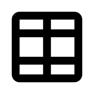 Layout Window 13 Icon from Rounded Line - Streamline Material Free Set