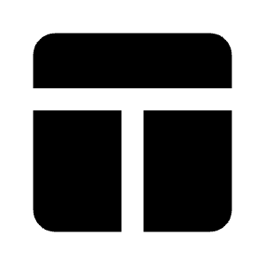 Layout Window 3 Fill Icon from Rounded Fill - Material Pro Free Set