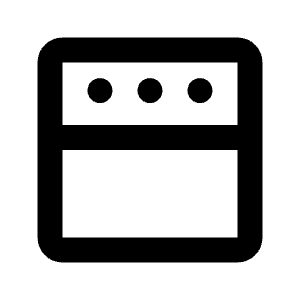 Layout Window Top Bar Icon from Rounded Line - Streamline Material Free Set