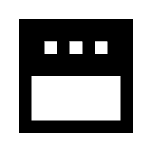 Layout Window Top Bar Fill Icon from Sharp Fill - Streamline Material Free Set