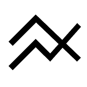 Line Axis Fill Icon from Sharp Fill - Material Symbols Set
