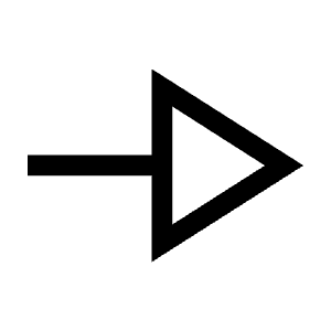 Line End Arrow Icon from Sharp Line - Material Symbols Set