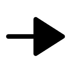 Line End Arrow Fill Icon from Rounded Fill - Material Symbols Set