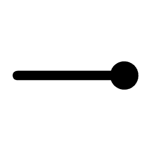 Line End Icon from Rounded Line - Material Symbols Set
