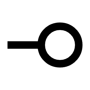 Line End Circle Icon from Material Pro Line Set