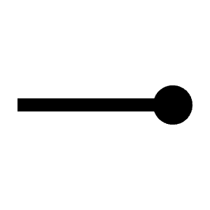 Line End Fill Icon from Outlined Fill - Material Symbols Set