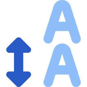 Line Spacing Icon from Core Flat Set