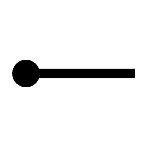 Line Start Icon from Outlined Line - Material Symbols Set