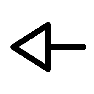 Line Start Arrow Icon from Rounded Line - Material Symbols Set
