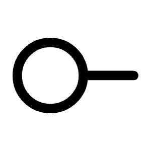 Line Start Circle Icon from Rounded Line - Material Symbols Set