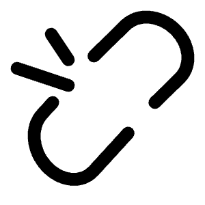 Link Broken Icon from Solar Bold Set