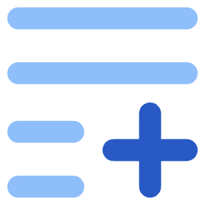 List Add Icon from Core Flat Set