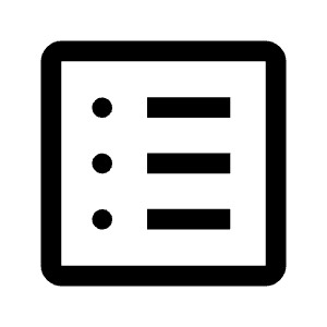 List Alt Icon from Outlined Line - Material Symbols Set