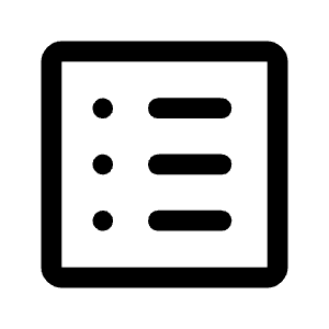List Alt Icon from Rounded Line - Material Symbols Set