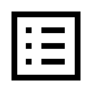 List Alt Icon from Sharp Line - Material Symbols Set