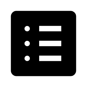 List Alt Fill Icon from Outlined Fill - Material Symbols Set