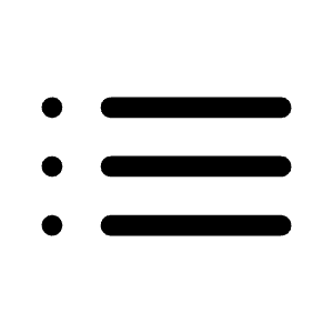 List Icon from Rounded Line - Material Symbols Set