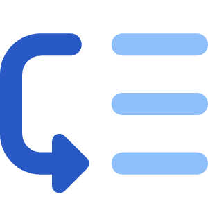 List Priority Low Move Down Icon from Core Flat Set