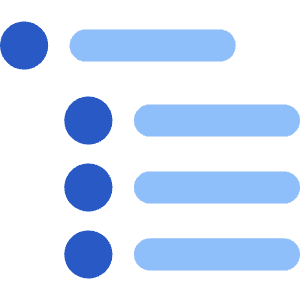 List Sub Items Icon from Core Flat Set