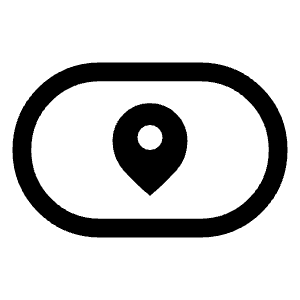Location Chip Icon from Sharp Line - Material Symbols Set
