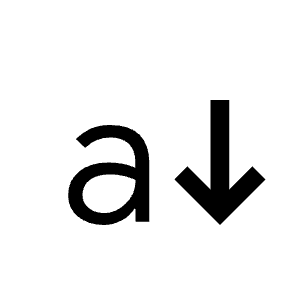 Lowercase Fill Icon from Sharp Fill - Material Symbols Set