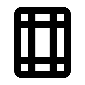 Margins Icon from Rounded Line - Streamline Material Free Set
