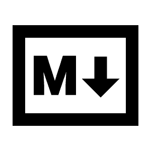 Markdown Icon from Sharp Line - Material Pro Free Set