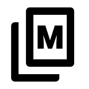 Markdown Copy Icon from Outlined Line - Streamline Material Free Set