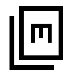 Markdown Copy Icon from Sharp Line - Material Symbols Set