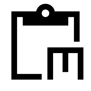 Markdown Paste Fill Icon from Sharp Fill - Material Symbols Set