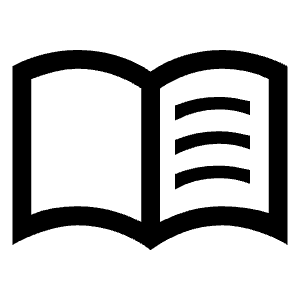 Menu Book Icon from Sharp Line - Material Symbols Set